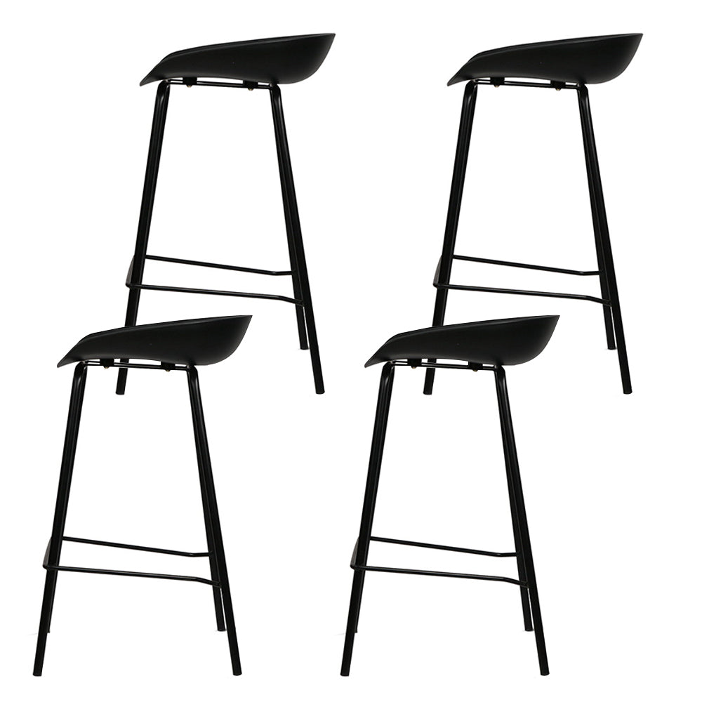 Chair Kingdom 4x Bar Stools Kitchen Counter Stools Metal