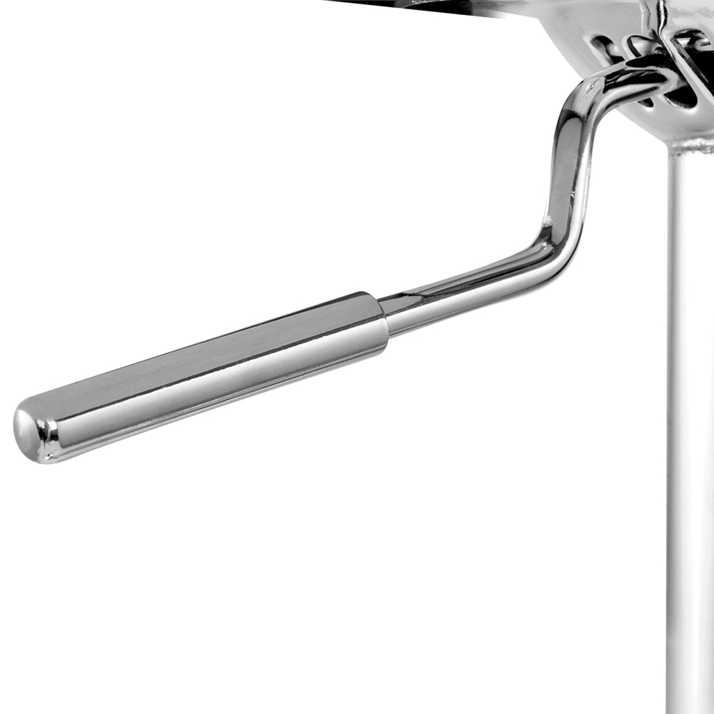 Chair Kingdom Bar Stools Gas Lift Leather w/Armrest White
