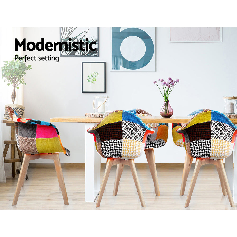 Chair Kingdom Set of 2 Fabric Dining Chairs
