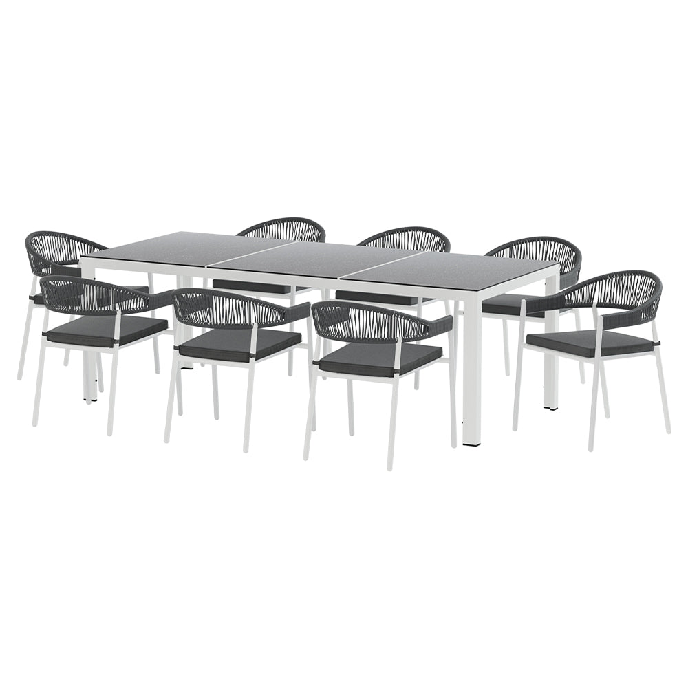 Sorrento 9-Piece Premium Outdoor Dining Set