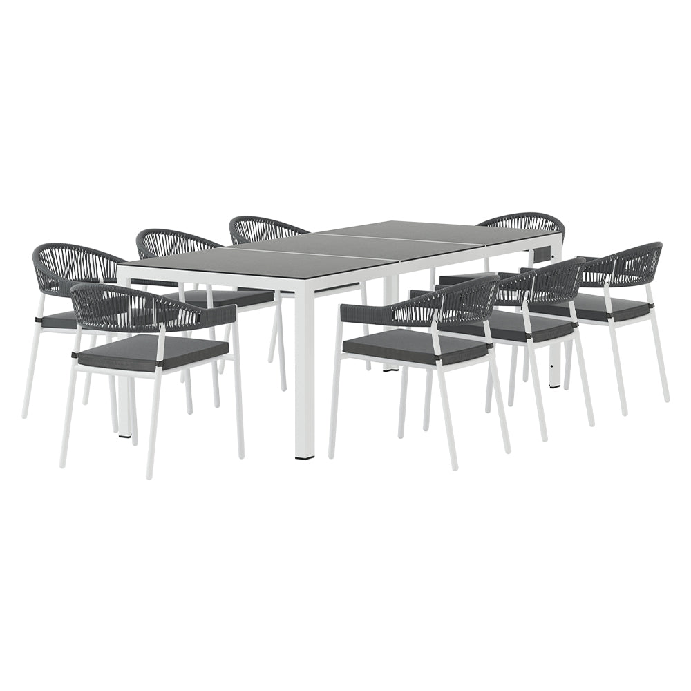 Sorrento 9-Piece Premium Outdoor Dining Set