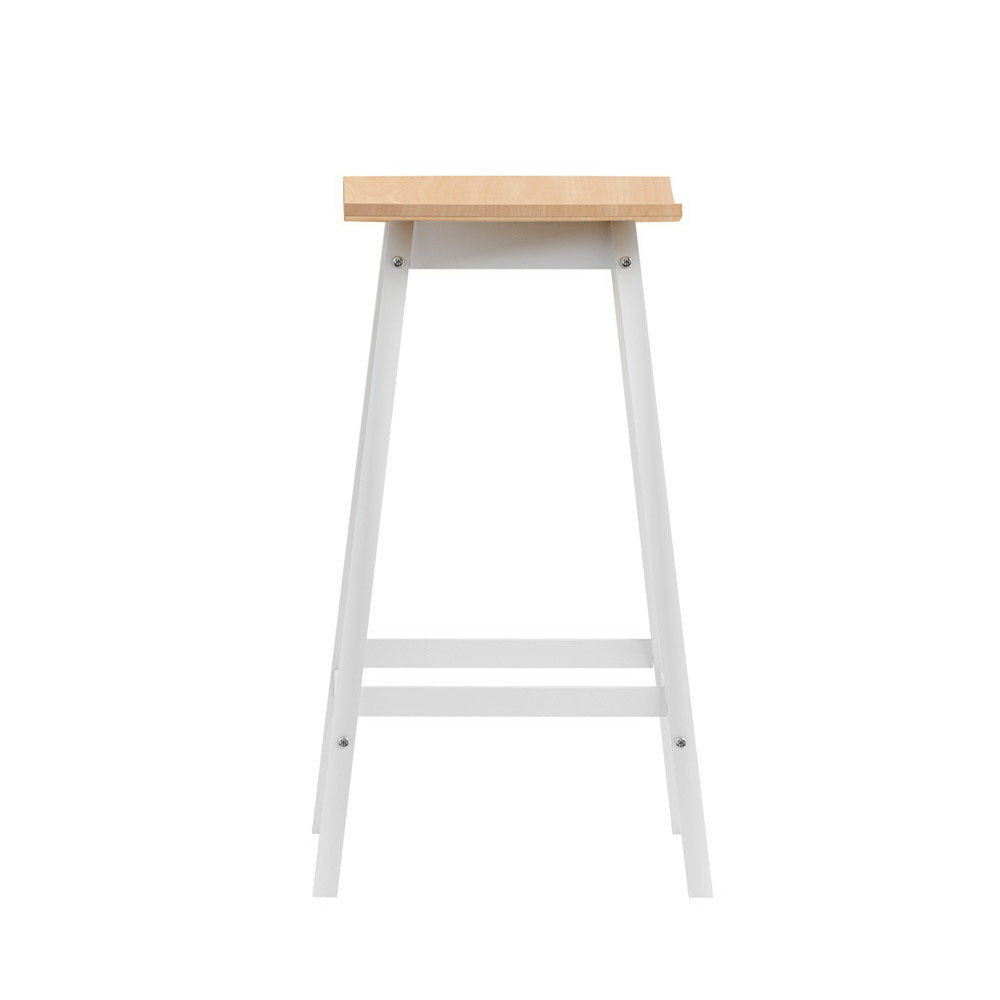 Chair Kingdom 2x Bar Stools Wooden Chairs Oak