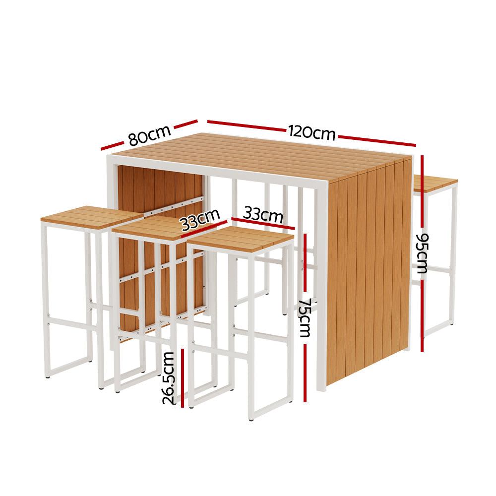 Portsea 7 Piece Outdoor Bar Set
