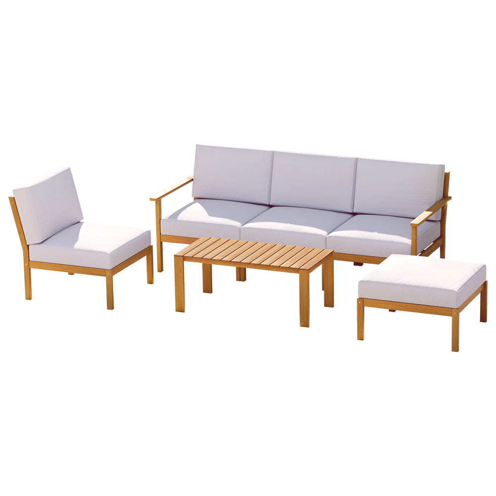 Portsea 6-Piece Acacia Wood Outdoor Sofa Set