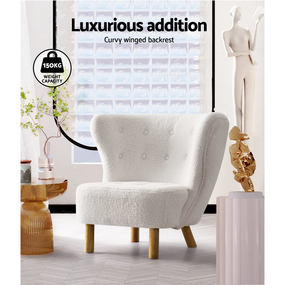 Chair Kingdom Armchair Lounge Accent Chair Armchairs Couch Chairs Sofa Bedroom White