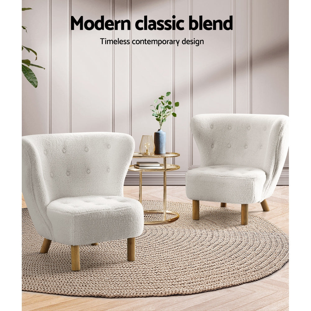Chair Kingdom Armchair Lounge Accent Chair Armchairs Couch Chairs Sofa Bedroom White