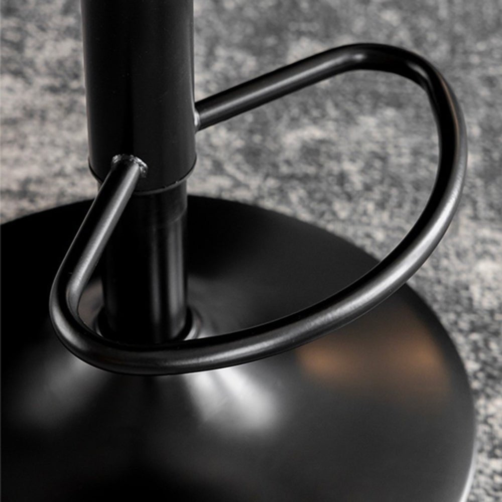 Bar Stools Kitchen Bar Stool Leather Barstools Swivel Gas Lift Counter Chairs x2 Black