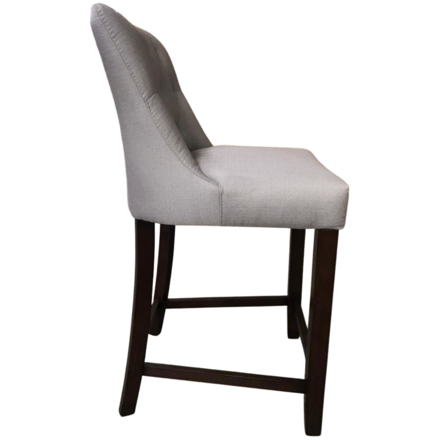 3pc High Fabric Dining Chair Bar Stool French Provincial Solid Timber