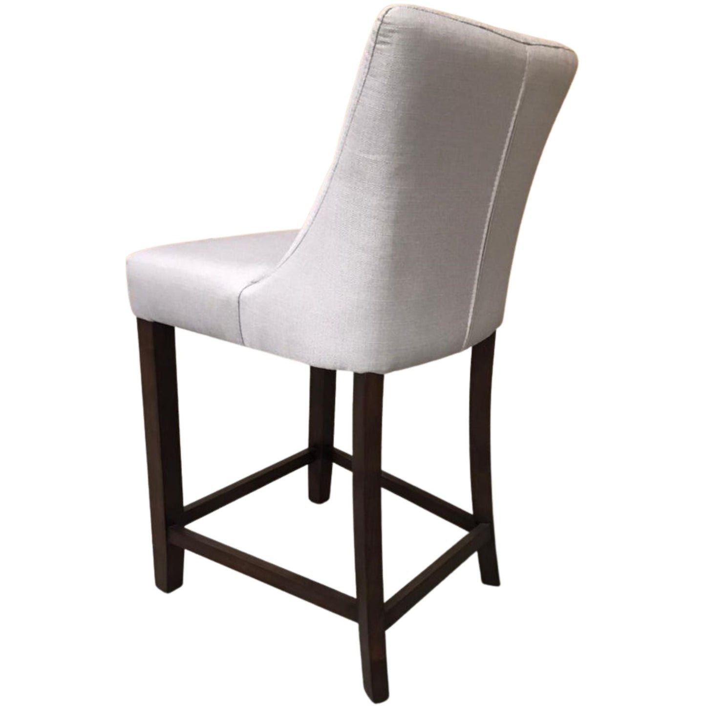 3pc High Fabric Dining Chair Bar Stool French Provincial Solid Timber